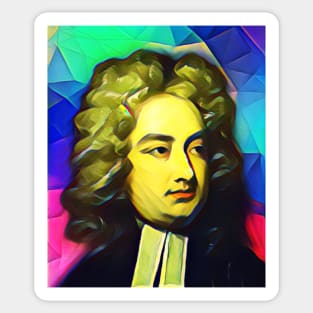 Jonathan Swift Colourful Portrait | Jonathan Swift Artwork 7 Sticker